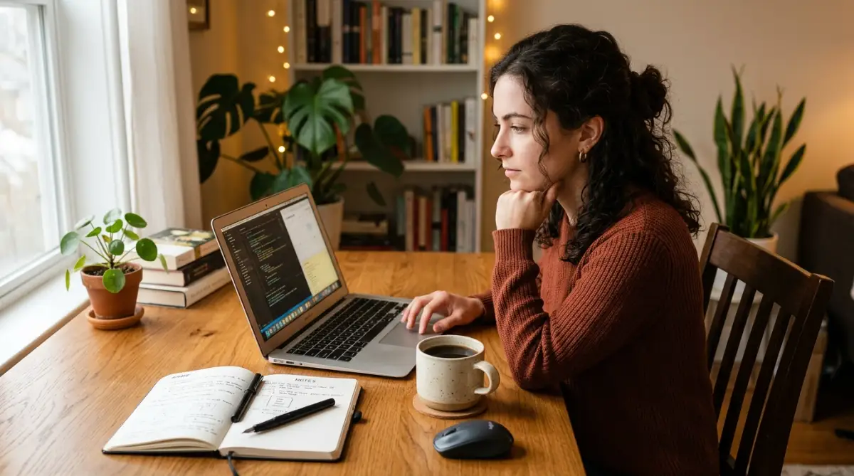 A person carefully reviewing financial documents at a desk to make better decisions about the time value of money