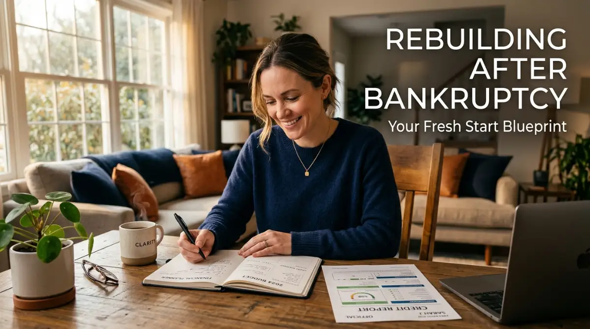A detailed guide on actionable steps to safely rebuild your financial profile and credit rating after bankruptcy.